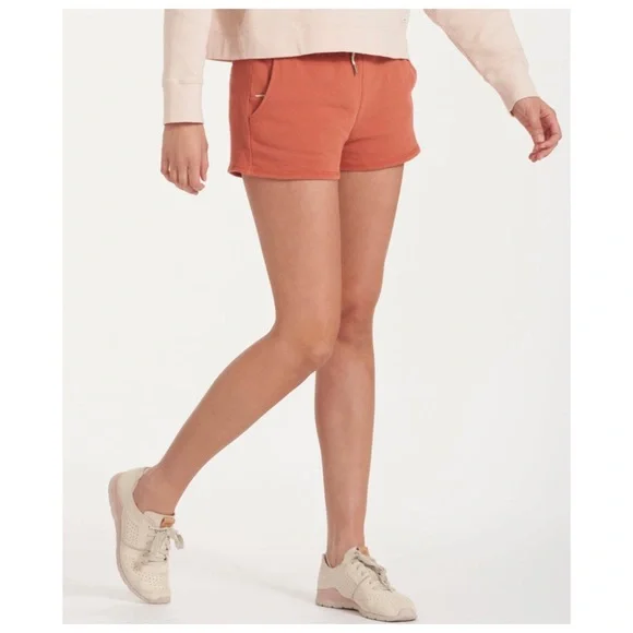 Vuori Women's Orange Shorts - Picture 2 of 12